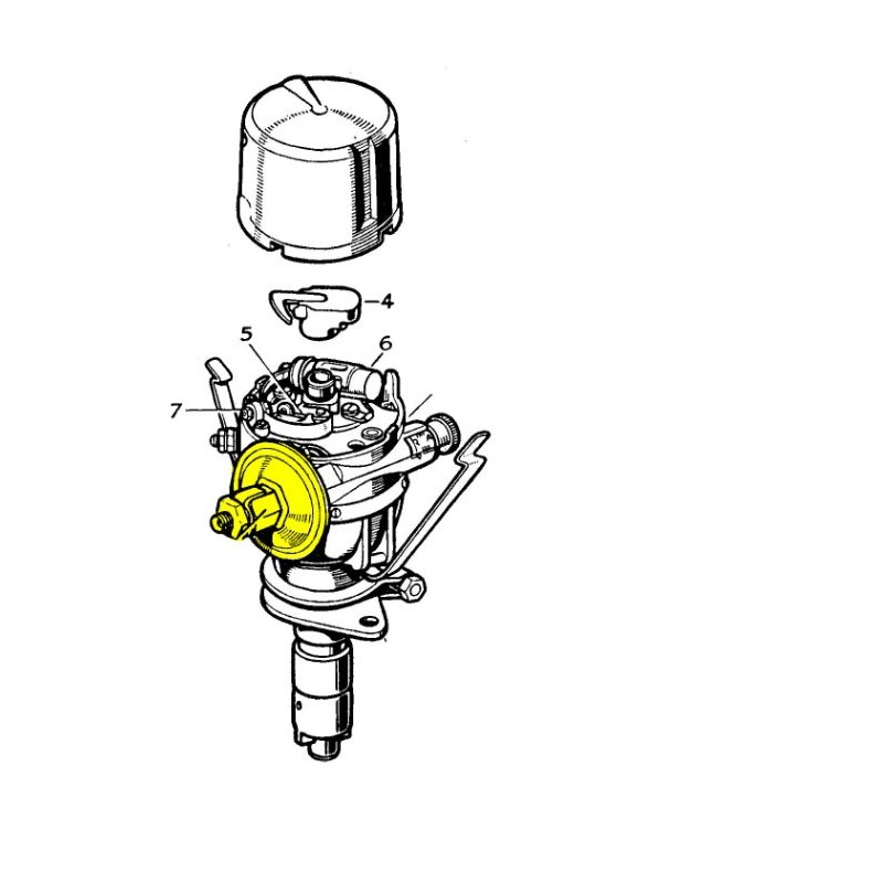 Membrane de dépression distributeur Lucas DVXH4