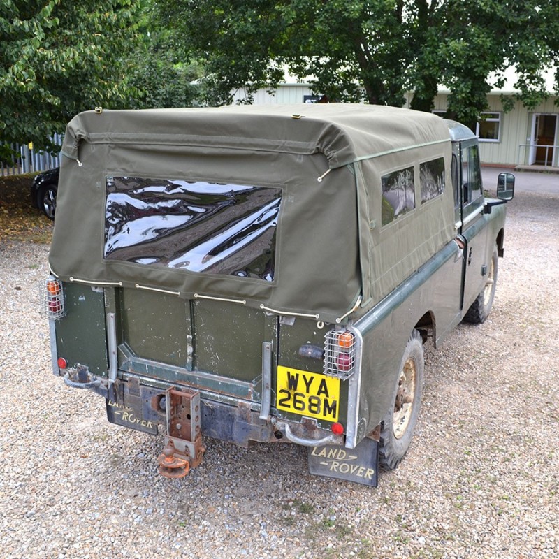 109" 3/4 hood canvas - with side windows