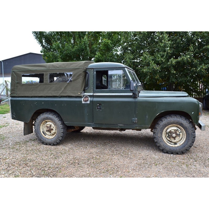 109" 3/4 hood canvas - with side windows