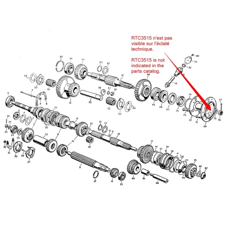 Half shaft end felt and rubber seal 1948-80