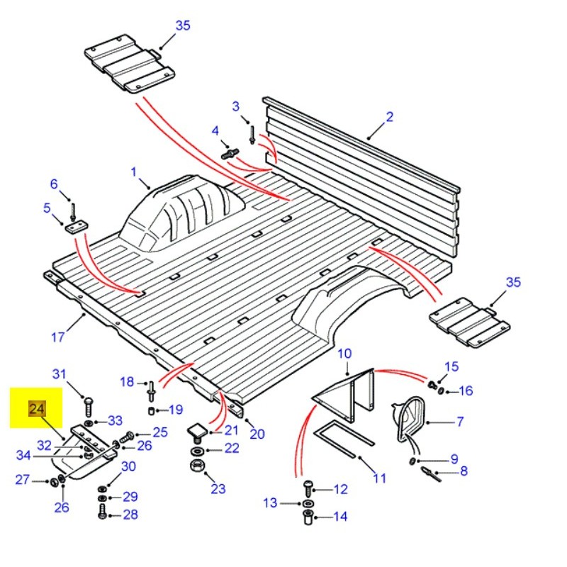 Stop bump LHS - Defender 110/130 HCPU