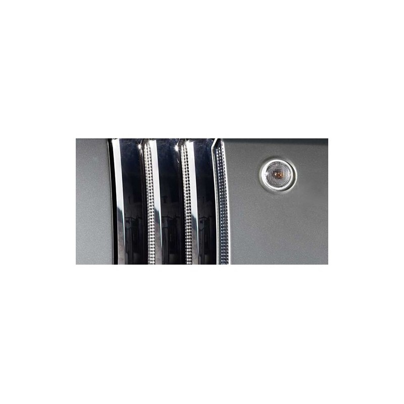 Grille vent triple (set of 2) - Chrome