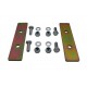Coil spring retaining plates - rear - Def110/130
