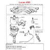 Rotor arm distributor Lucas 45D