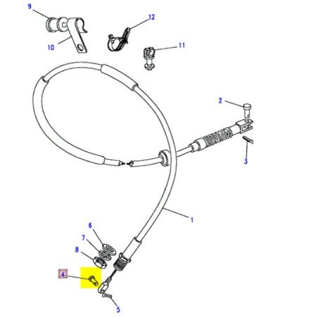 Pin assembly-clevis accelerator cable