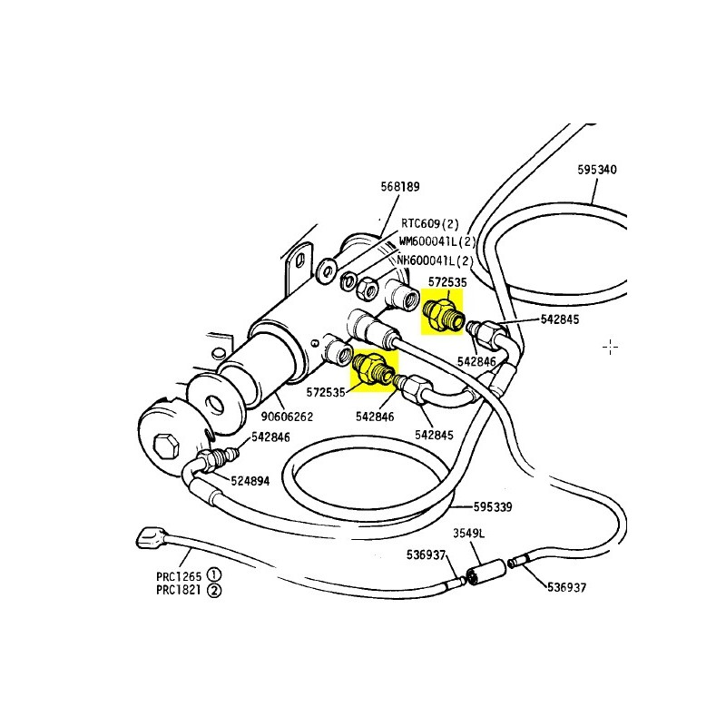 Adaptateur pompe à essence - moteurs 6 cyl. et V8