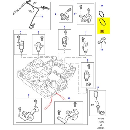 O2r Gearbox O ring - large - automatic gearbox