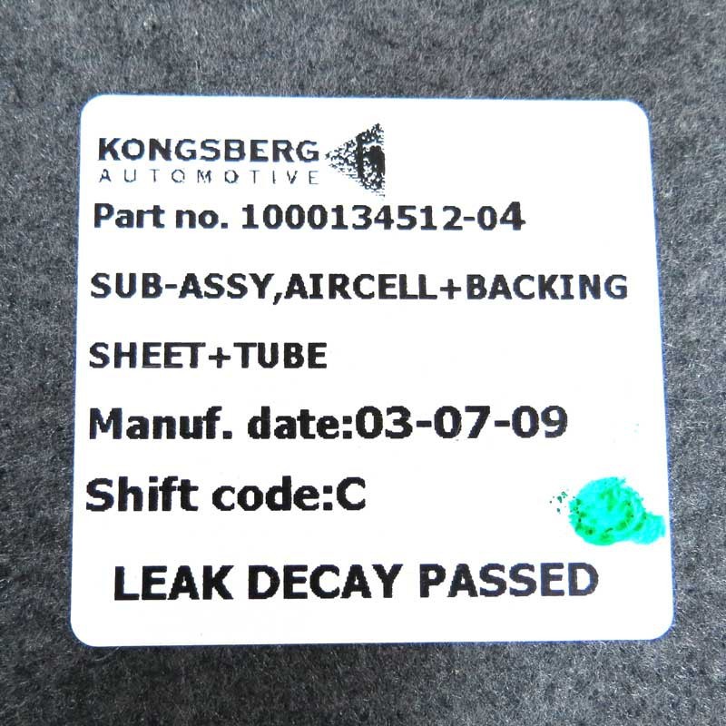 Support front seat back lumbar