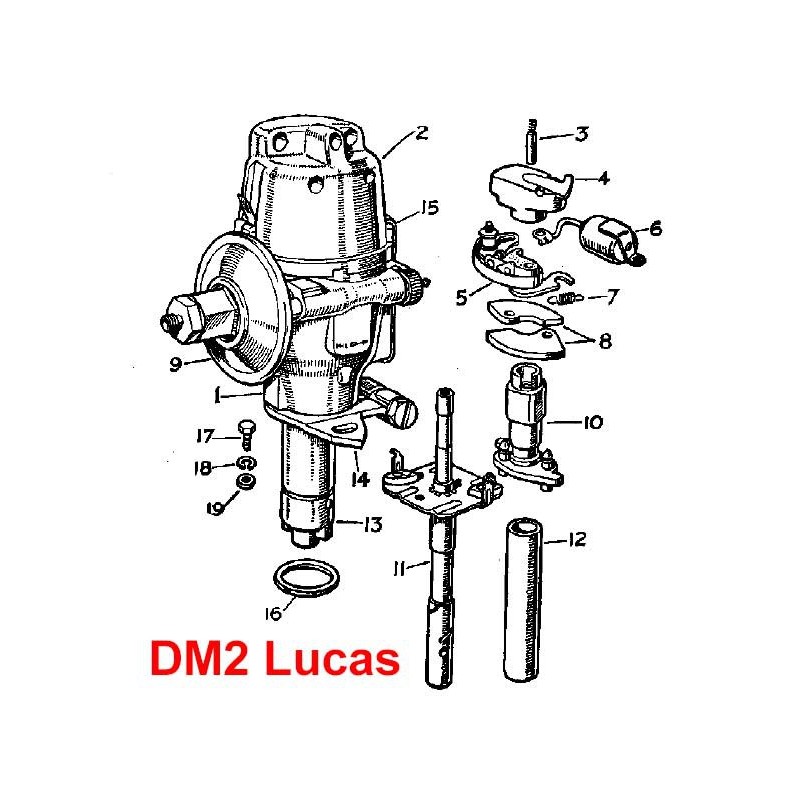 Vis platinées distributeur Lucas DM2
