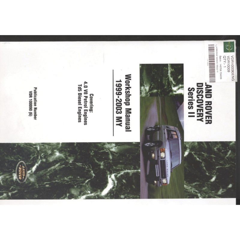 Manuel d'atelier Land Rover