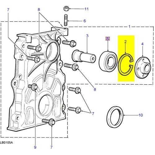 Circlips bearing ERR5285 - TD5