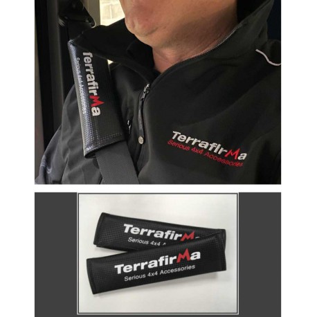 Terrafirma padded seat belt shoulder protector -Pair