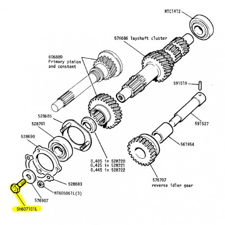 Screw layshaft Serie 3