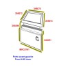 Kit joints de porte avant gauche