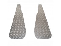 Front wing protector - pair - 2mm - Alu - No vent hole