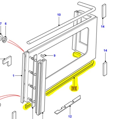 Joint inférieur hard top SW - 1993-2005