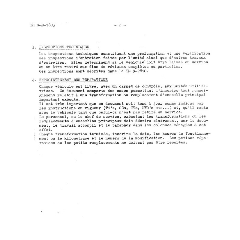 Copie manuel d'atelier Minerva - TM9-B-1803