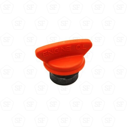 Oil filler cap on rocker cover