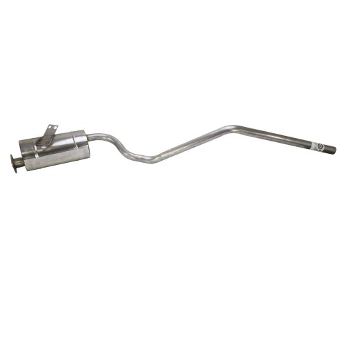 Rear pipe exhaust 4 cyl. 1958-84 - stainless