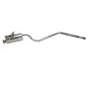 Rear pipe exhaust 4 cyl. 1958-84 - stainless