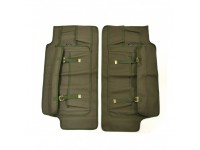 Pair front canvas door card - Serie 2/3 - Khaki