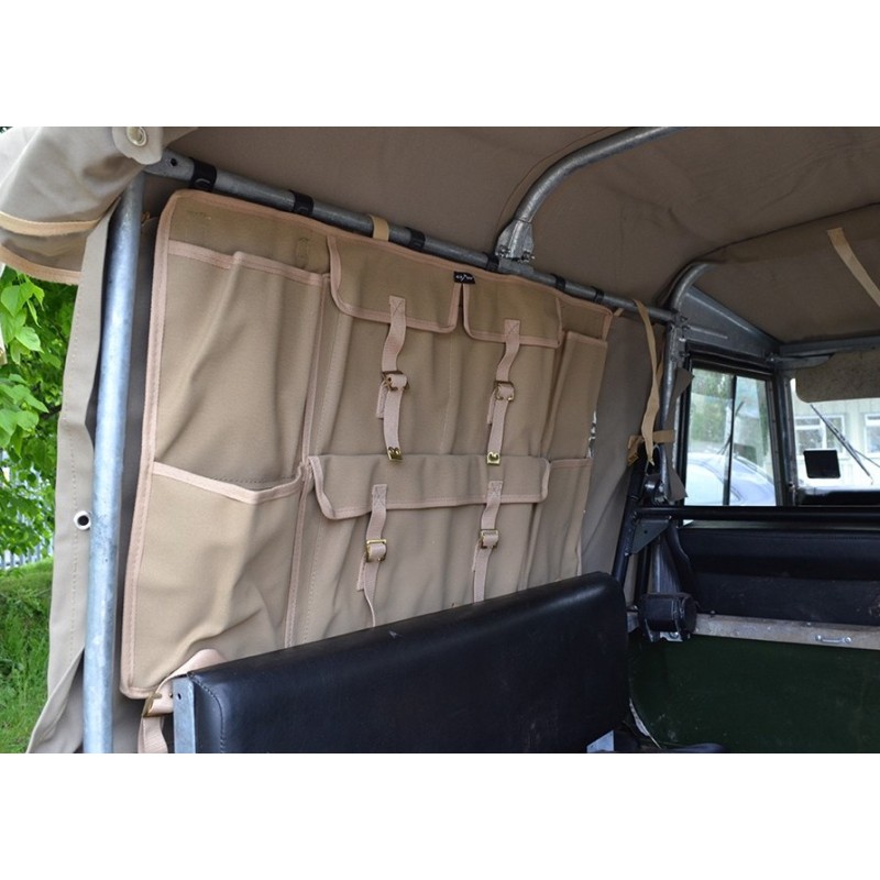 Canvas side storage bag