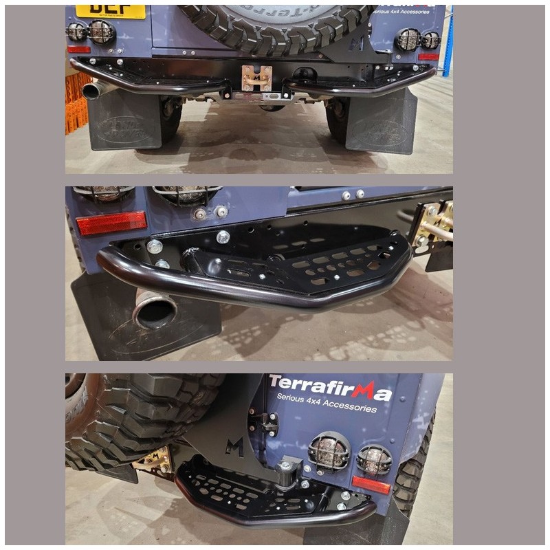 Rear bumper steps Skeleton - Defender