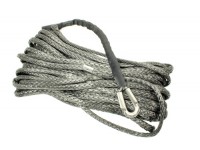 Synthetic winch rope 25m x 10mm - silver