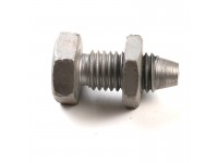 Special bolt locating starter in housing - used