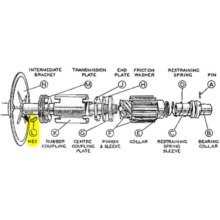 Keyrep Motor Key starter motor - used