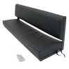 3 men bench seat - BLACK POWDER COATED FRAME - top quality