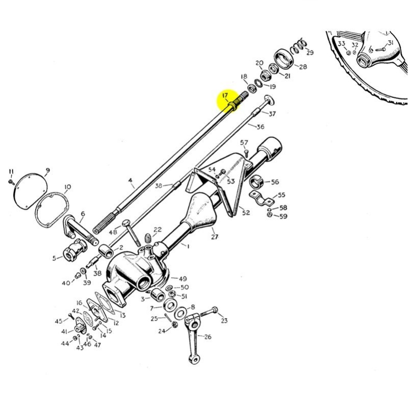Fixed ball race steering column
