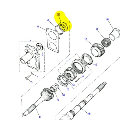 Bearing primary pinion LT77