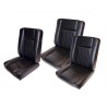 Deluxe front seat set black vinyl