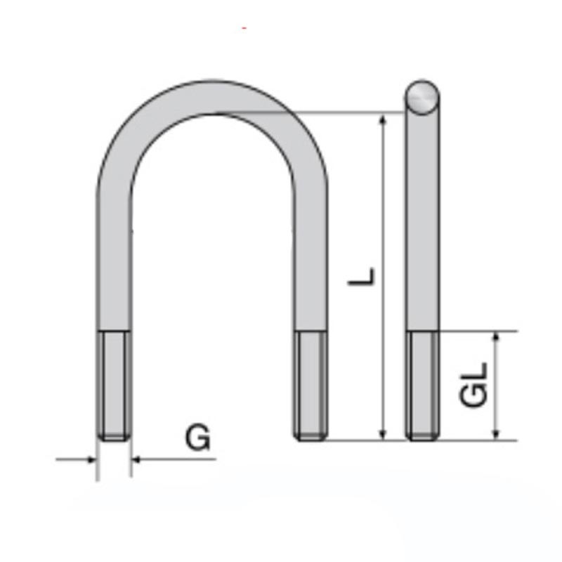 U bolt pont arrière 109"