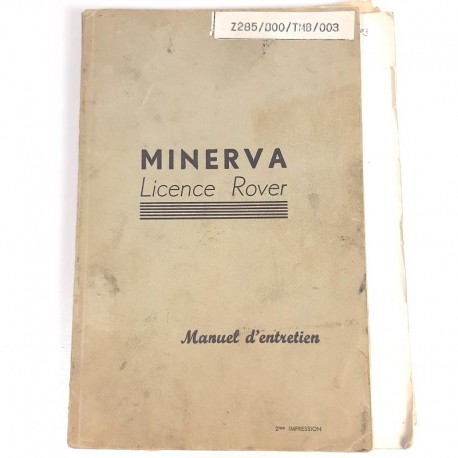 Service Manual for Minerva - used