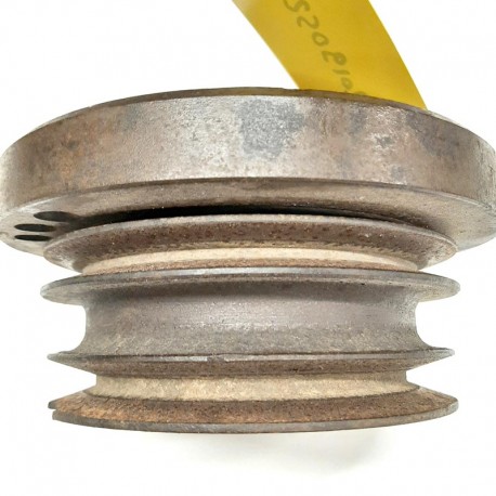 Crankshaft pulley double fan - used