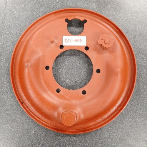 Brake anchor plate assembly rear RHS 1948-58 - reconditioned