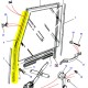 Glissière de vitre porte avant - avant