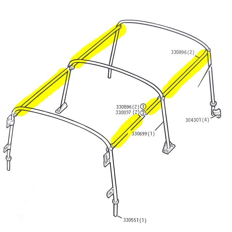Barre de liaison 109 bâché complet