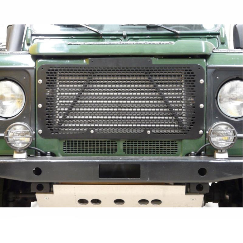 Radiator grille steel - black - Defender