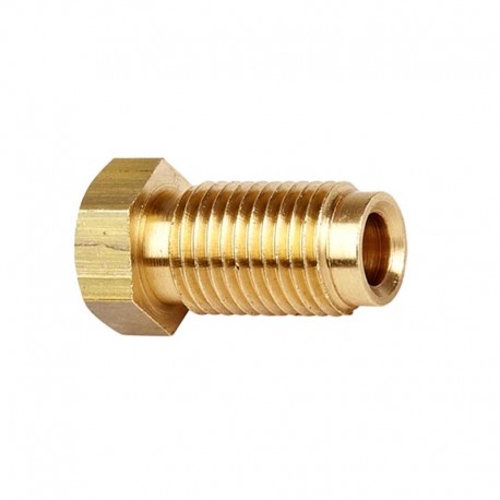 Brass union male 3/8 x 24 UNF - 3/16 pipe