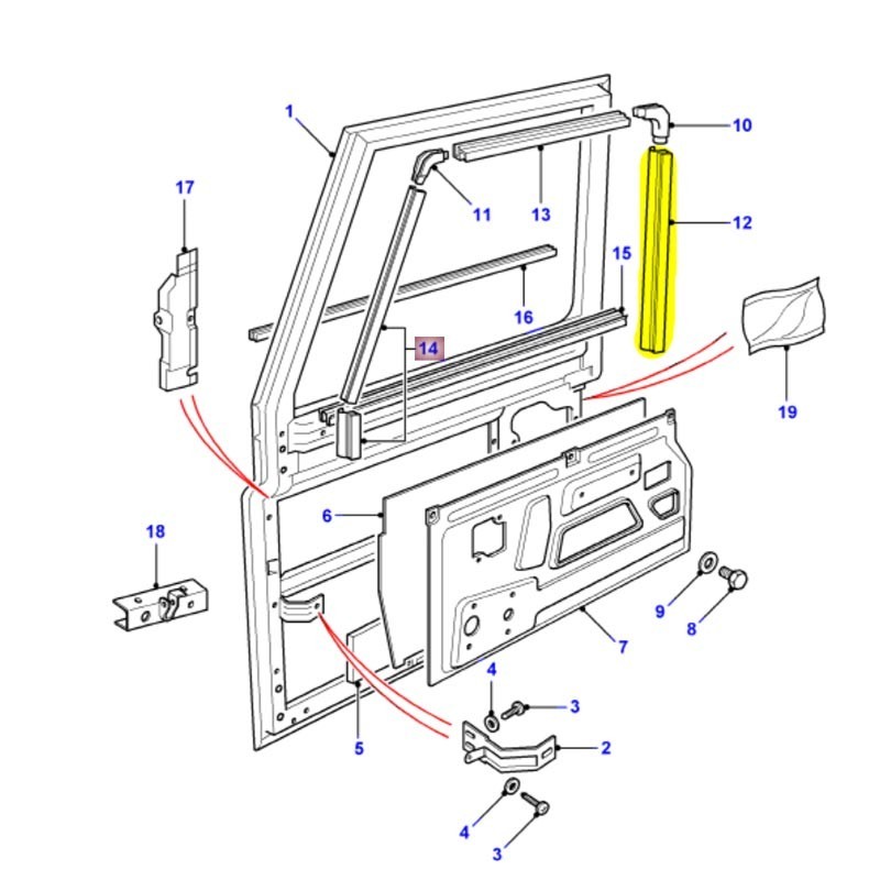 Baguette de fenêtre verticale