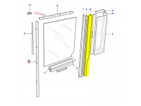 Guide de glissière de vitre porte latérale arrière - droit