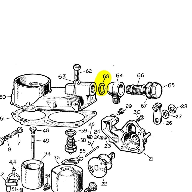 Rondelle fibre 18x12