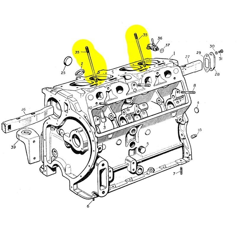 Goujon pour culasse 1948-58