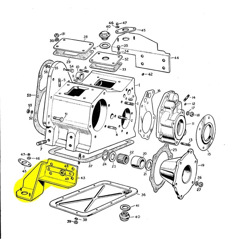Bracket transfert box LHS - used