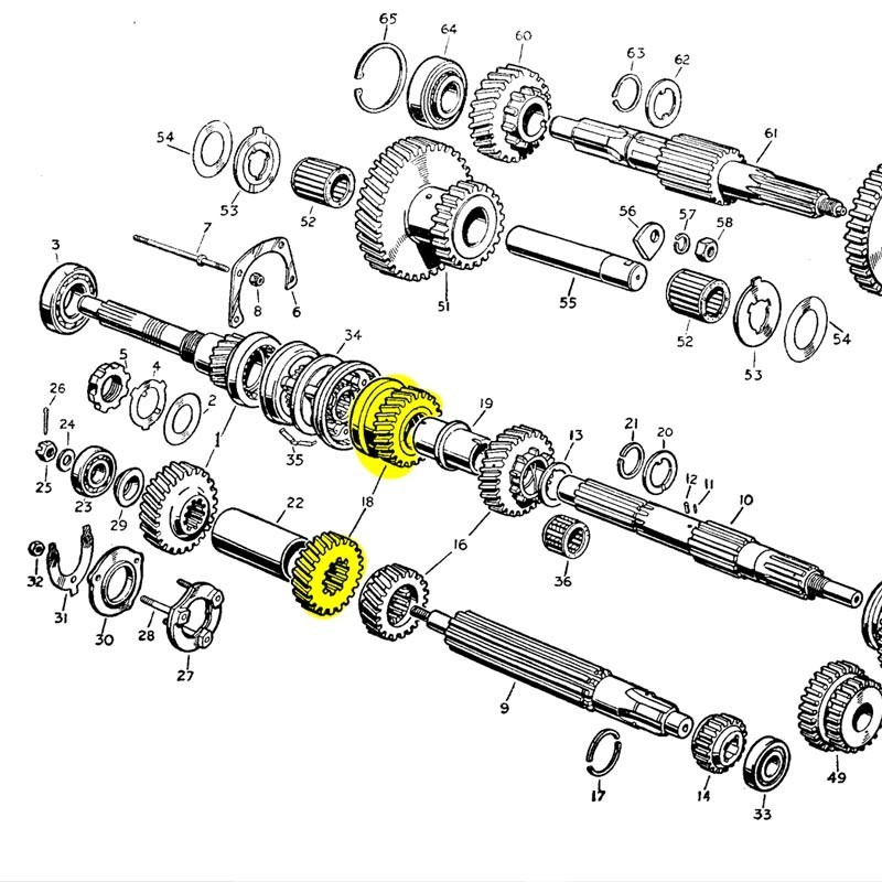 3rd gear - pair - 1952-71