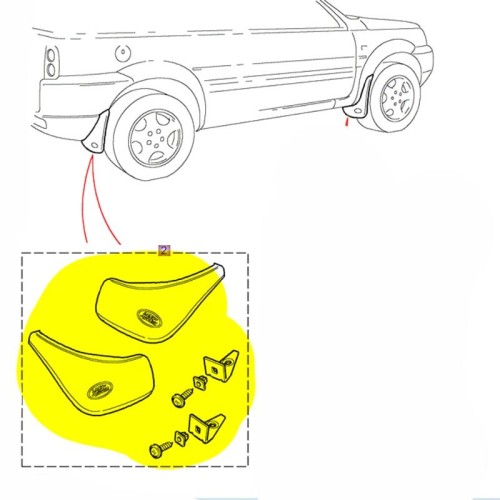 Rear mudflaps set - Free1