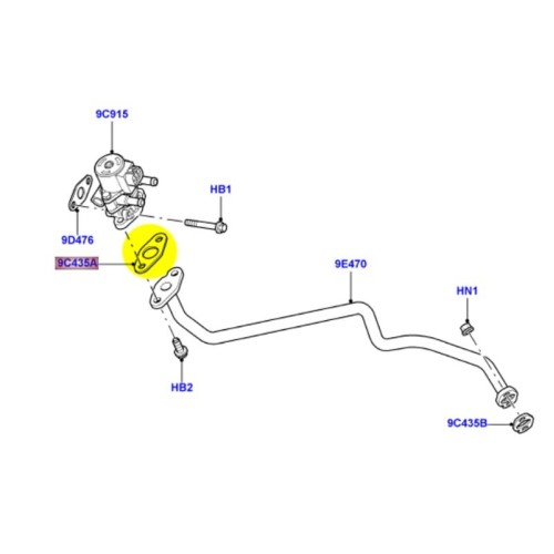 Joint vanne EGR 4,4L V8
